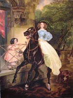 Всадница. К.Брюллов. (73х53,копия, Н.Резник)