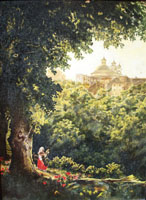 Аричча близ Рима. М. Лебедев,  (30х40 копия, Н.Резник)