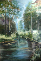 Утро в лесу 30х40. Н.Резник