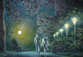 Лунная ночь. 30х40, Н.Резник