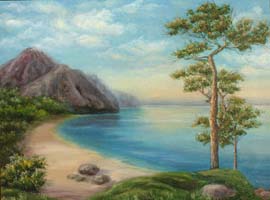 На закате. 30х40. Н.Резник